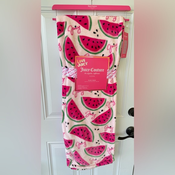 Juicy Couture Watermelon Print Blanket - Picture 1 of 4